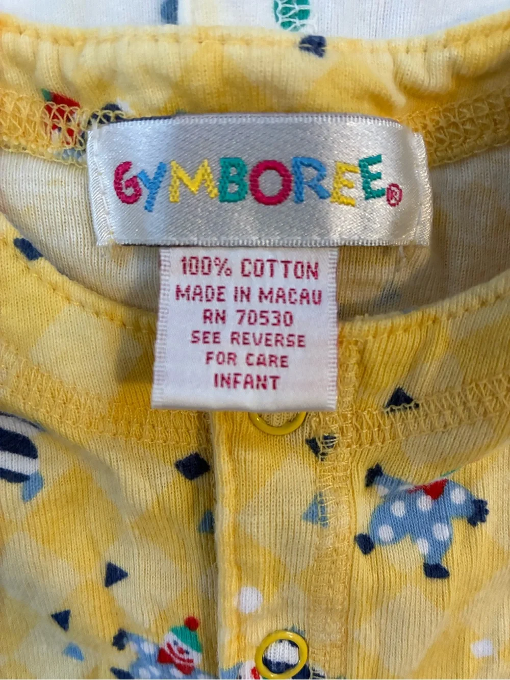 Vintage Gymboree rainbow tag onesie Pack